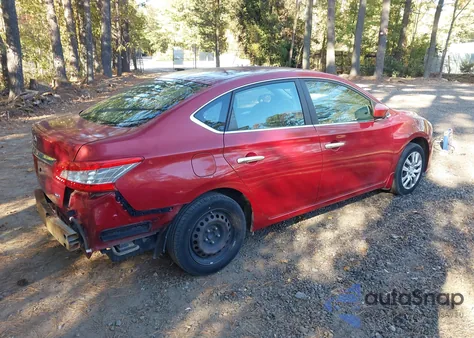 2013 Nissan Sentra S from USA, damaged, VIN 3N1AB7APXDL781222